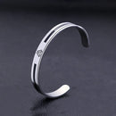 Bracelete Masculino Valknut em Aço Inoxidável