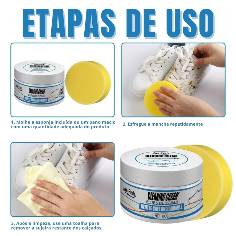 CleanStep – Gel de Limpeza e Renovação para Calçados