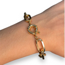 Choker Cartier Grossa + Pulseira Cartier Grossa Com 53% OFF + 6 Argolinhas Grátis Joias  Banhadas a ouro 18k..