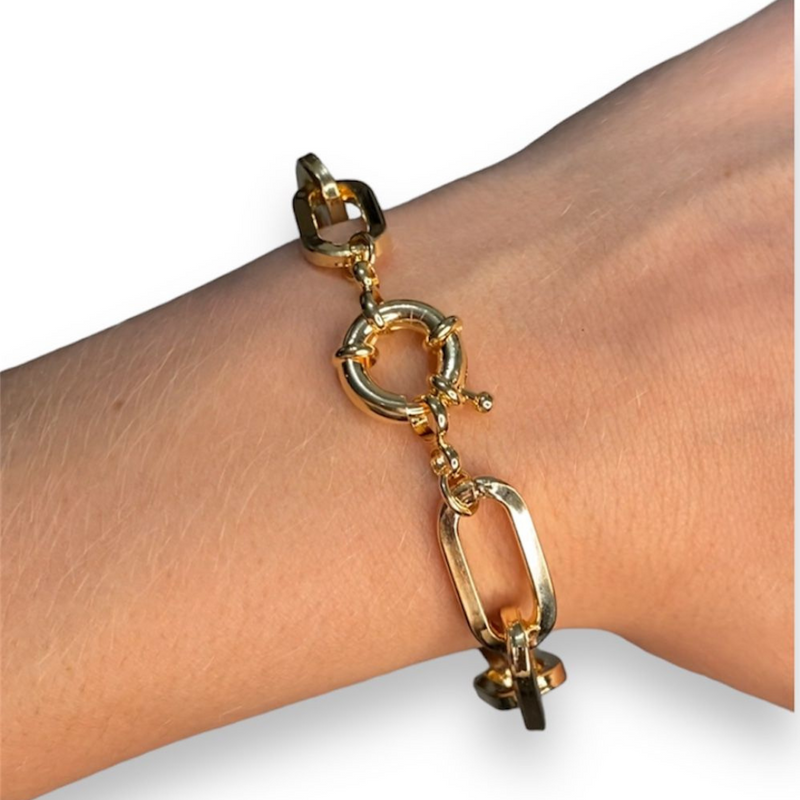 Choker Cartier Grossa + Pulseira Cartier Grossa Com 53% OFF + 6 Argolinhas Grátis Joias  Banhadas a ouro 18k..