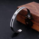 Bracelete Masculino Valknut em Aço Inoxidável